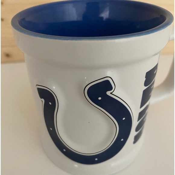INDIANAPOLIS Colts 3D Coffee Mug 12 oz. Blue and White Design with Team … - Picture 3 of 6